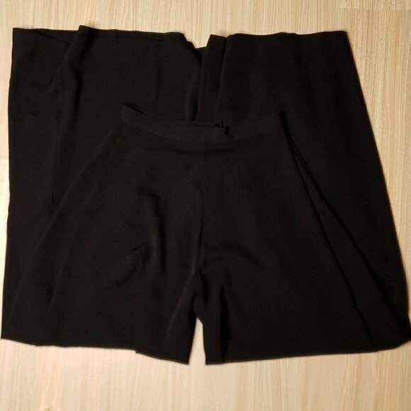 Fashion Nova For Cardi B Womens NWOT Black Super Wide Leg Pants Small - Picture 2 of 9